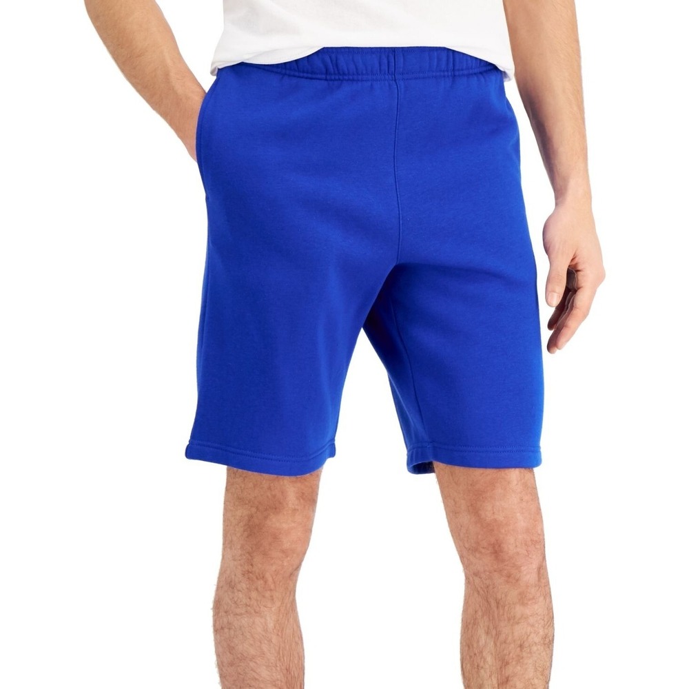 ID Ideology Mens Fitness Activewear Fleece Shorts, Blue, Size L, NWT